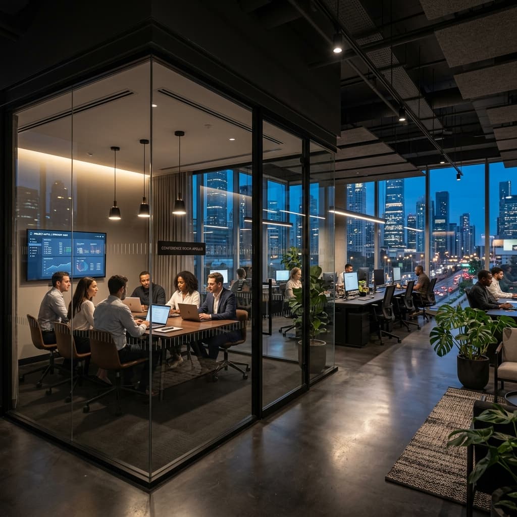Modern architectural agency office space