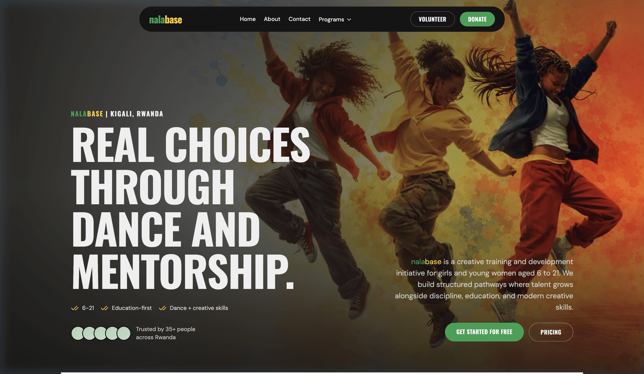 NalaBase live website screenshot preview